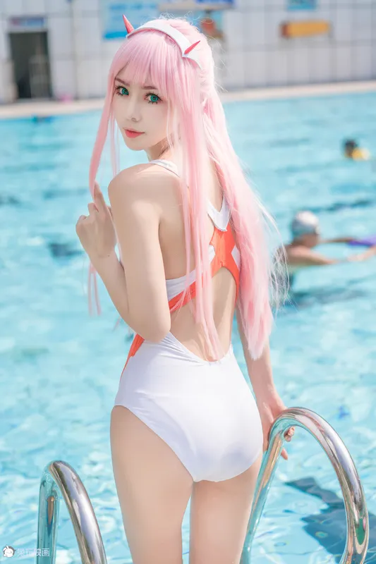 兔玩映画 夏日泳装 Vol.012 泳池边 - 兔玩映画